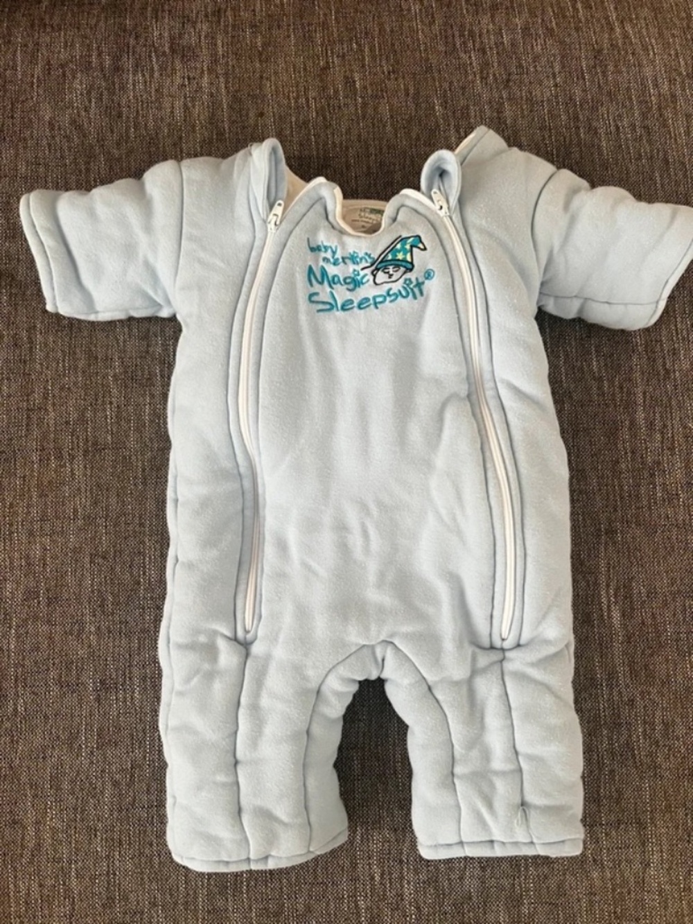 Baby Merlin's Magic Sleepsuit – Small (3–6 Months) Blue